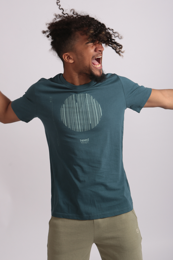 TEAL AUDIO CIRCLE PRINT UNISEX TEE